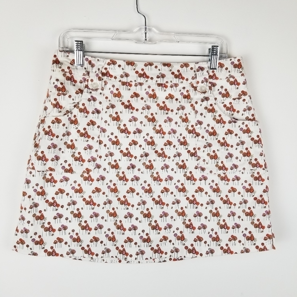 LADY Hagan 8 Golf Skirt Back Zip Graphic Print‎ Short lining